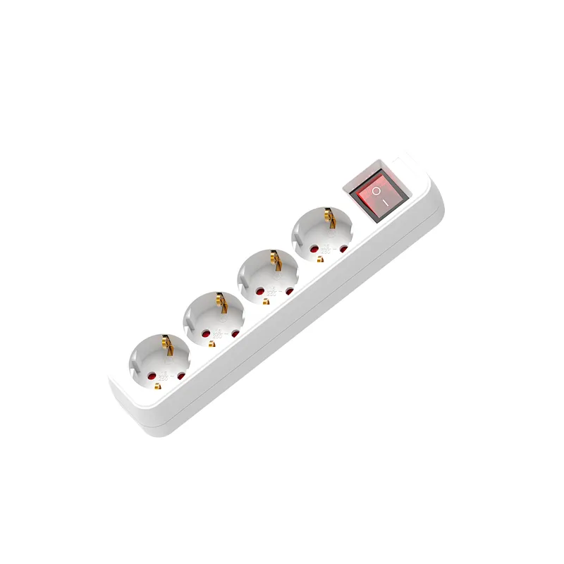top hot Germany  surge protection power strip electrical  extension cables socket with switch With Children protectors(shutter)