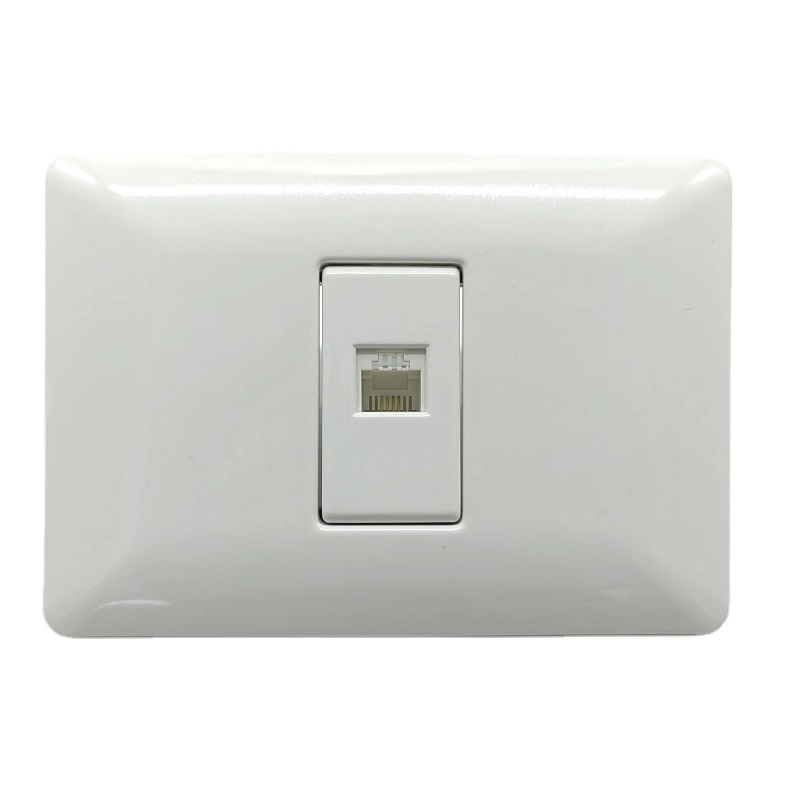 CAT 3 White Color General-Purpose South America Standard Telephone Socket
