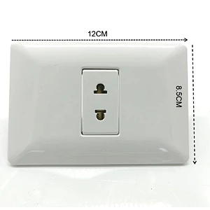 White Residential office 16A 127/277V South America Standard Socket
