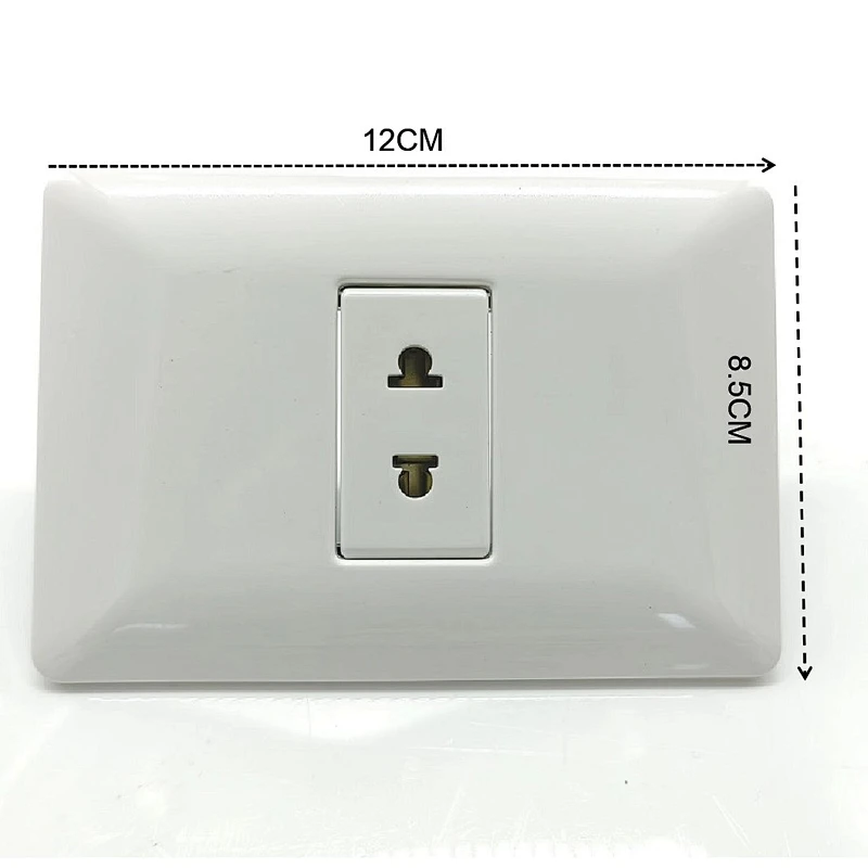 White Residential office 16A 127/277V South America Standard Socket