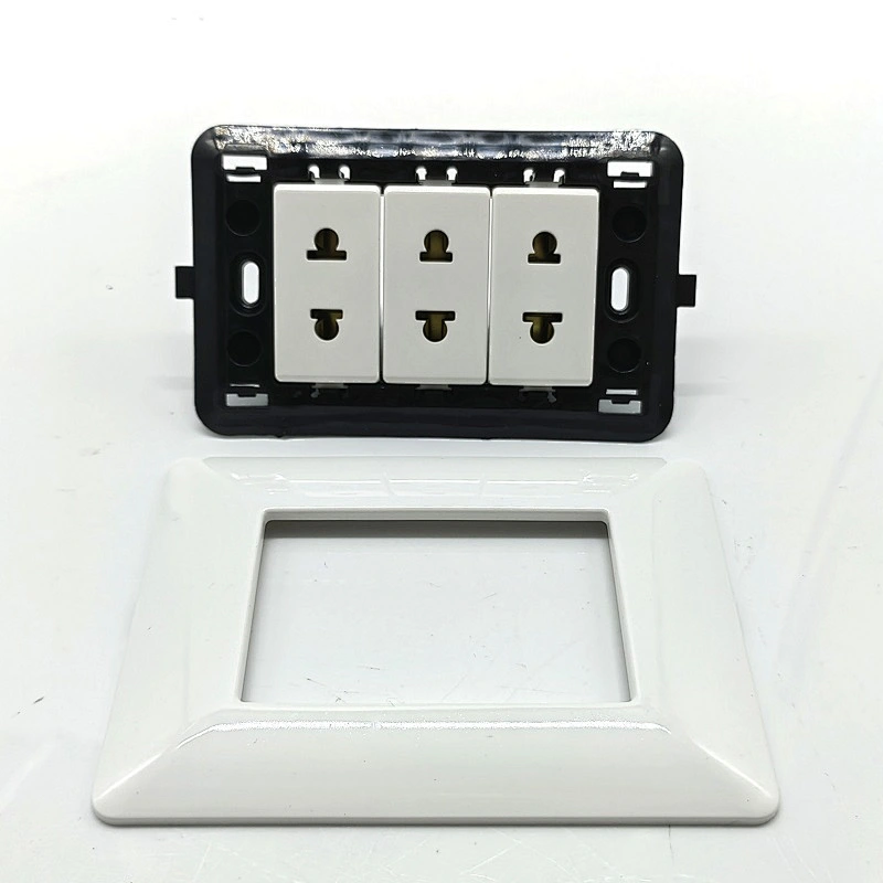 White Color General-purpose 2-pin South America Standard  Wall Socket