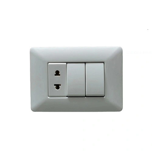 16A 127/250V 2Sockets South America Standard ABS General-Purpose 10A White Switch