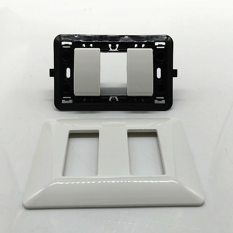 Wall Switch 2gang 3Way for Home Office White Color ABS Material