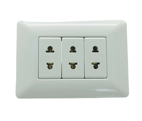 White Color General-purpose 2-pin South America Standard  Wall Socket