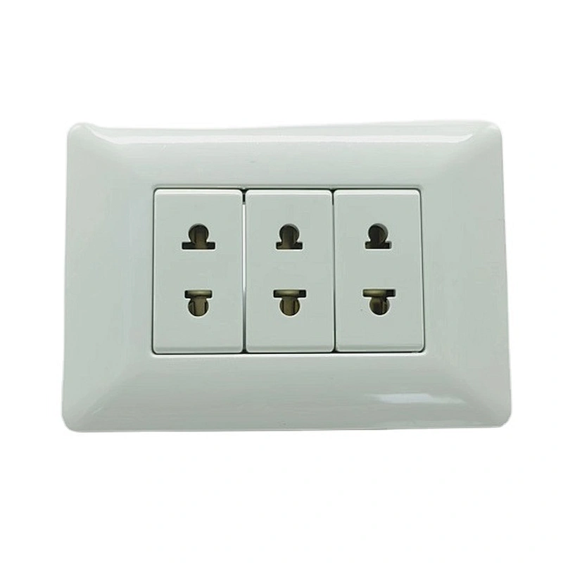 White Color General-purpose 2-pin South America Standard  Wall Socket
