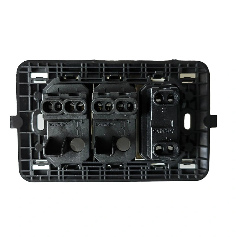 16A 127/250V 2Sockets South America Standard ABS General-Purpose 10A White Switch