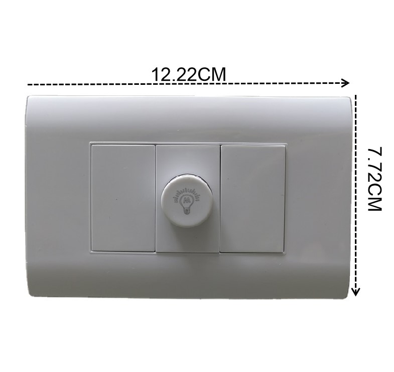 South American Dimmer Switch Max White Light Control Wall Switch