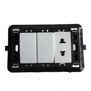16A 127/250V 2Sockets South America Standard ABS General-Purpose 10A White Switch