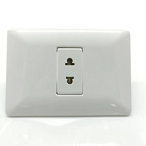 White Residential office 16A 127/277V South America Standard Socket