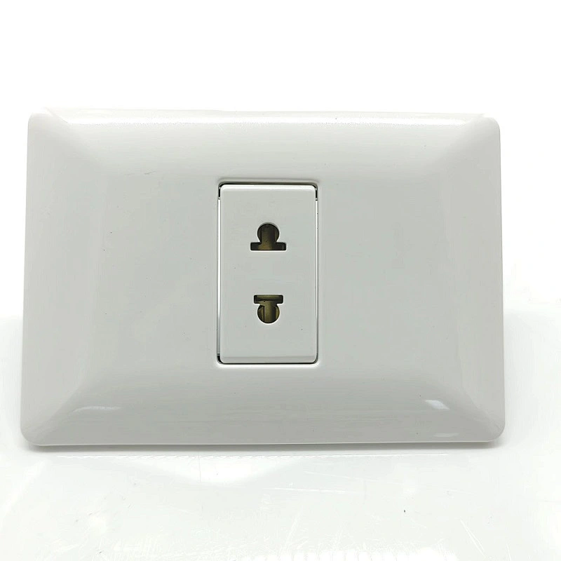 White Residential office 16A 127/277V South America Standard Socket