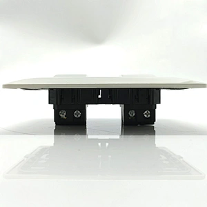 Wall Switch 2gang 3Way for Home Office White Color ABS Material