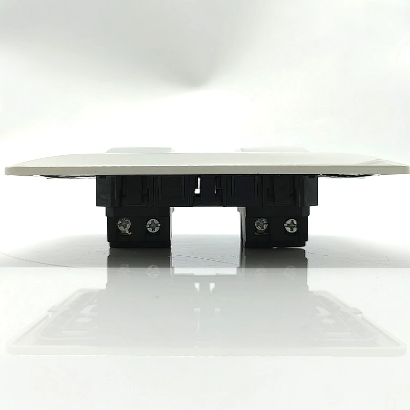 Wall Switch 2gang 3Way for Home Office White Color ABS Material