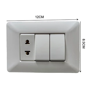 16A 127/277V 1Socket South America Standard ABS General-Purpose 10A 127/250V 2 White Switches