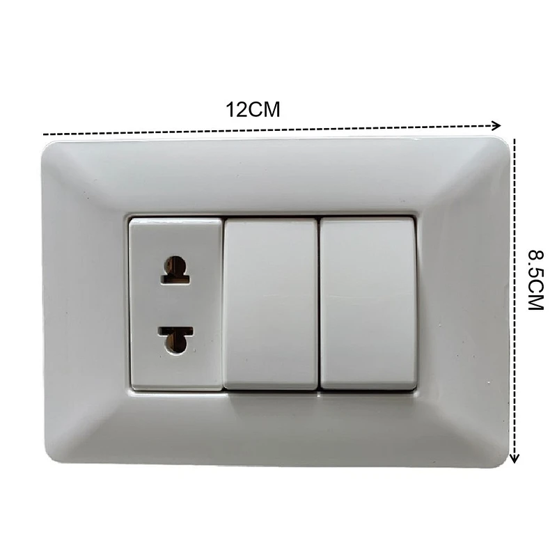 16A 127/277V 1Socket South America Standard ABS General-Purpose 10A 127/250V 2 White Switches