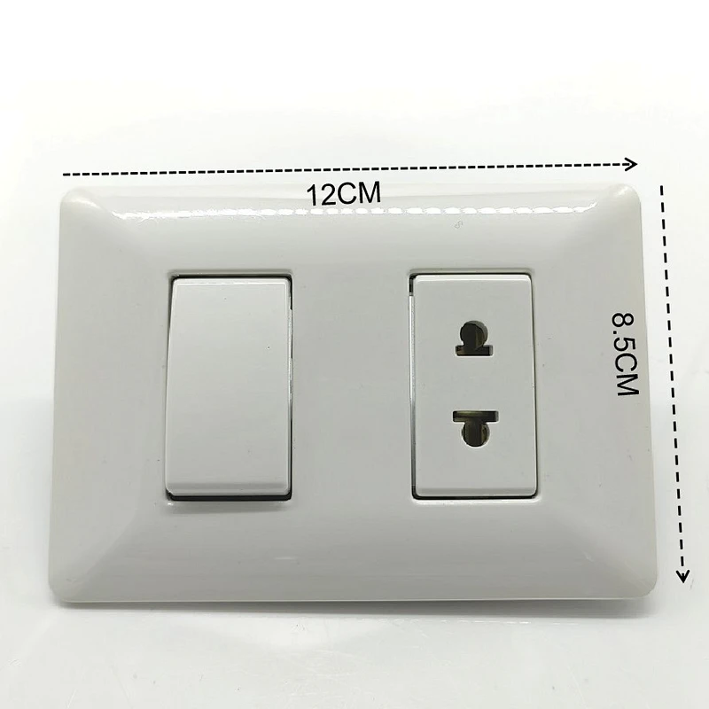 White Color Residential South America Standard Switches and Sockets