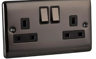 BV410  2GANG SOCKET,DOBLE POLE