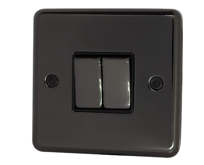 BV304 2 gang 2 way plate switch