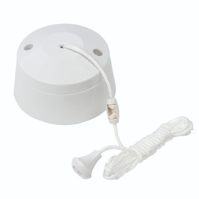 British standard 10A 250V 1 way 2 ways white pull switch