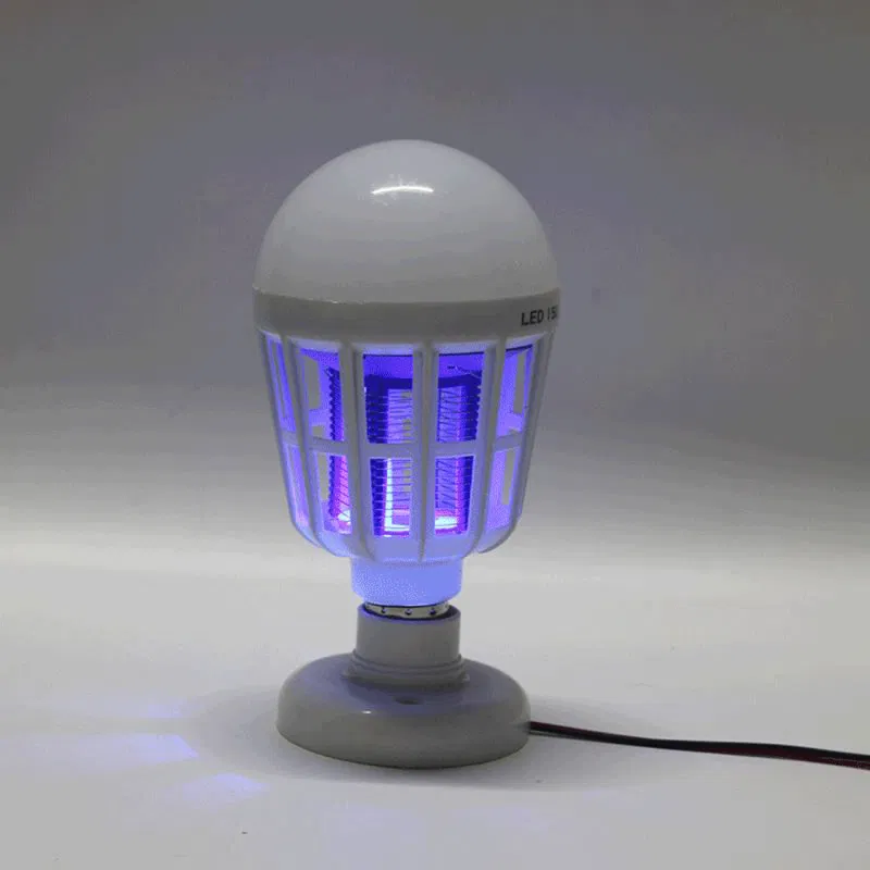 LED Mosquito Killer Bulb 220V 15W Bug Zapper Trap E27 Insect Anti Mosquito Repeller Night Light Killing Fly Bug Night lamp bulb
