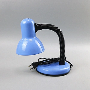 Eye-protection E27 Flexible Desk Table Lamp Study Reading Light Home Office Bedside Lighting Purple table lamp
