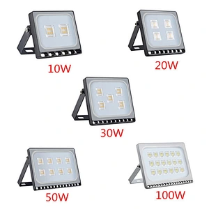 4PCS Ultrathin LED Flood Light 10W 20W 30W 50W 100W IP65 110V/220V LED Spotlight Refletor Outdoor Lighting Wall Lamp Floodlight