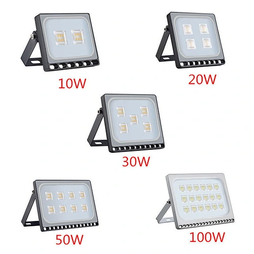 4PCS Ultrathin LED Flood Light 10W 20W 30W 50W 100W IP65 110V/220V LED Spotlight Refletor Outdoor Lighting Wall Lamp Floodlight