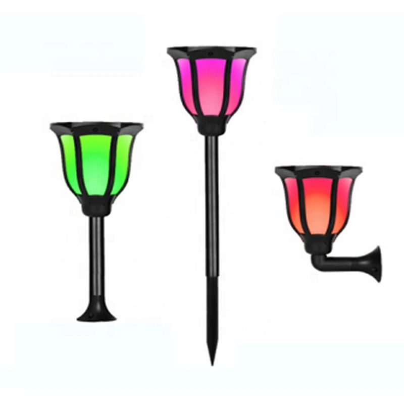 LED Lights Solar Powered Motion Sensor LED Street Light IP65 Protection Outdoor Wall Light, Solar Torch/Flame Lamp