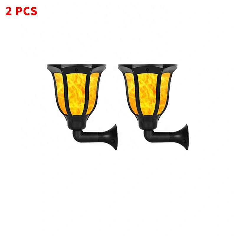 LED Lights Solar Powered Motion Sensor LED Street Light IP65 Protection Outdoor Wall Light, Solar Torch/Flame Lamp