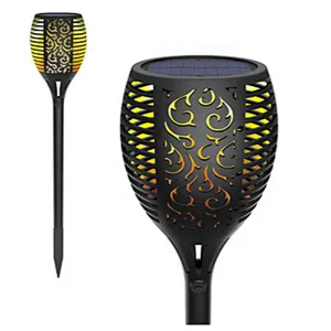 Waterproof 96LED Solar Torch Lights Dancing Flame Outdoor Decorations Solar Garden Lamp