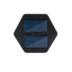 Hot selling 2019 new Solar Energy Special Effect Hexagonal Pavilion Flame Lamp