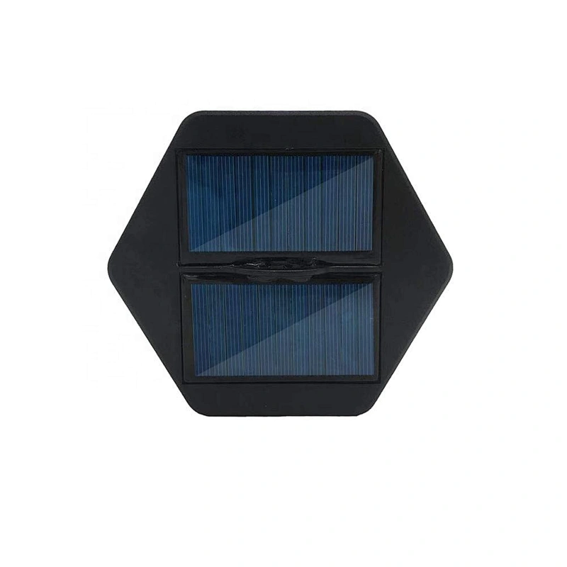Hot selling 2019 new Solar Energy Special Effect Hexagonal Pavilion Flame Lamp