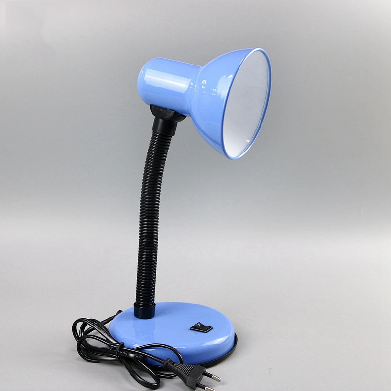 Eye-protection E27 Flexible Desk Table Lamp Study Reading Light Home Office Bedside Lighting Purple table lamp