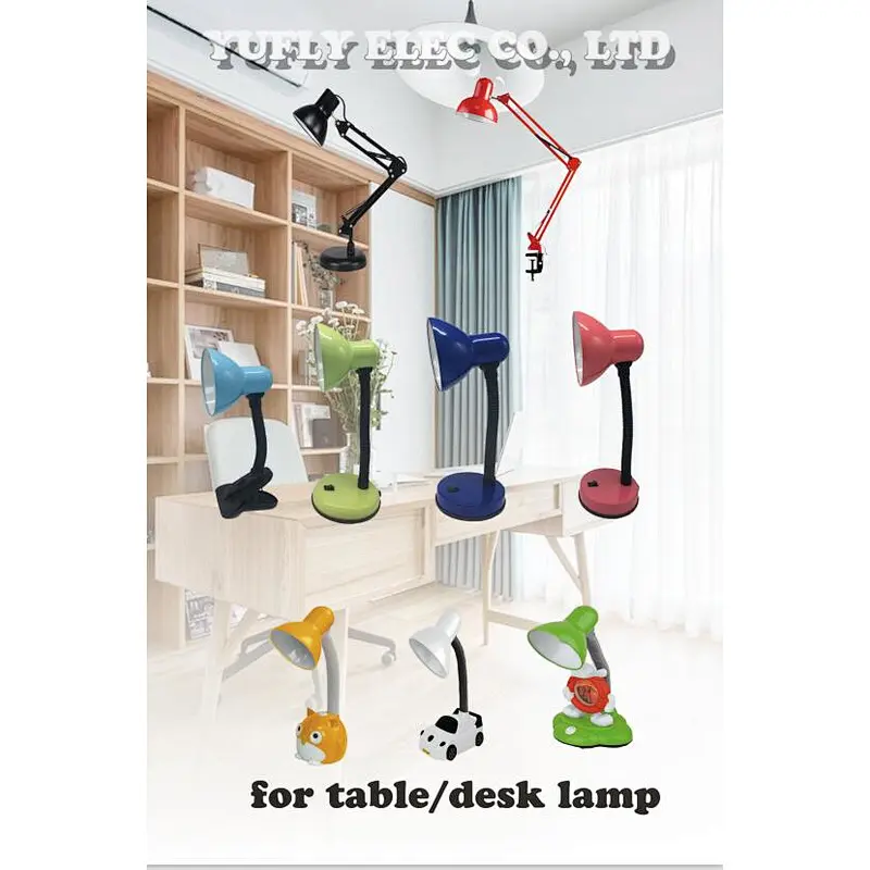 40W 60W E27 hot sale new design popular metal plastic EU socket clip reading lamp