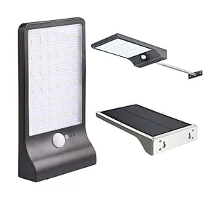 Amazon popular 36led Solar Lamps with Human body induced Outdoor Waterproof Courtyard Countryside Wall Lamp Street Lamps