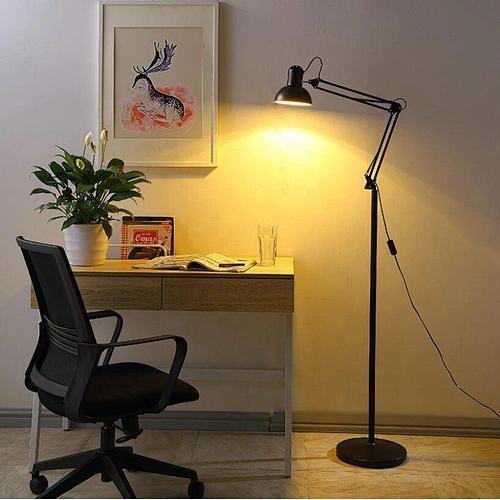 Wholesale iron modern led folding economic led floor lamp for reading room desk lamp