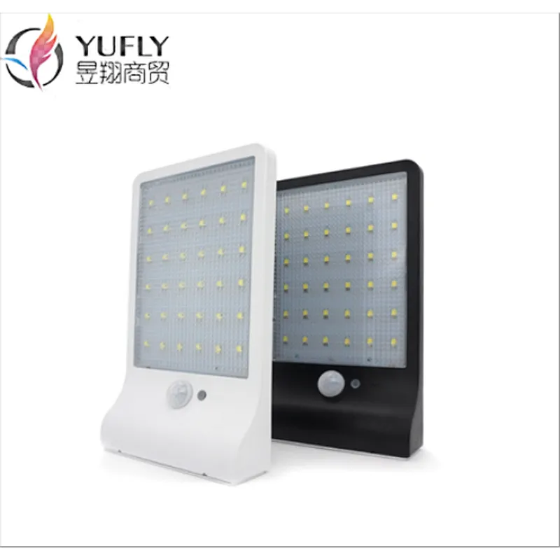 Amazon popular 36led Solar Lamps with Human body induced Outdoor Waterproof Courtyard Countryside Wall Lamp Street Lamps