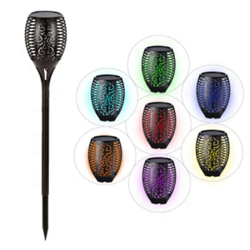 Waterproof 96LED Solar Torch Lights Dancing Flame Outdoor Decorations Solar Garden Lamp