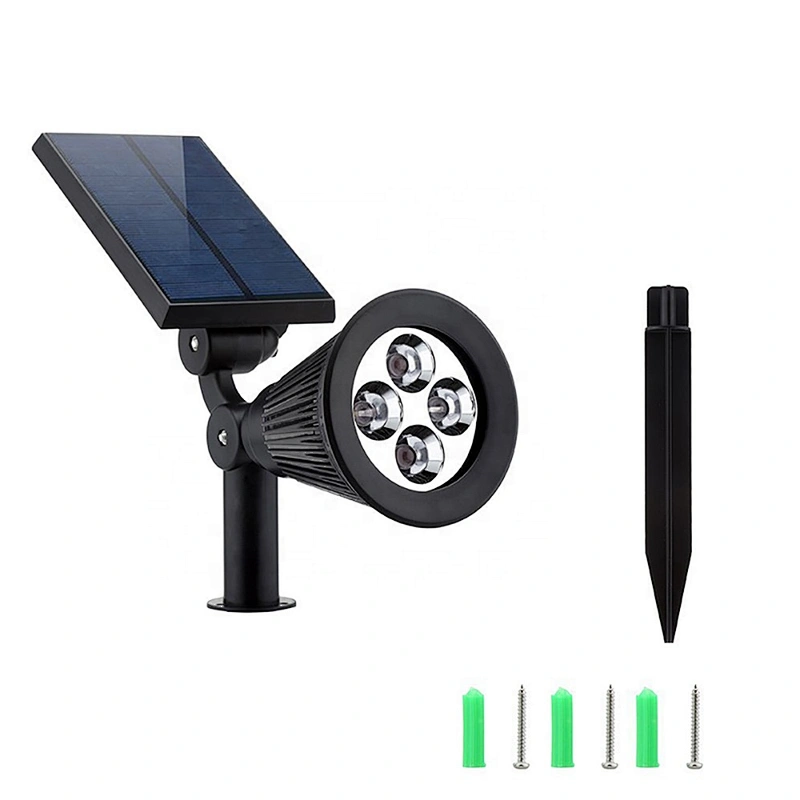 Solar Lights,4 LED Solar Spotlight Adjustable Wall Landscape light Security Lighting solar led street light solar garden light
