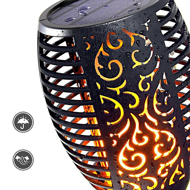 Waterproof 96LED Solar Torch Lights Dancing Flame Outdoor Decorations Solar Garden Lamp