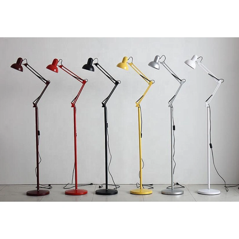 Wholesale iron modern led folding economic led floor lamp for reading room desk lamp