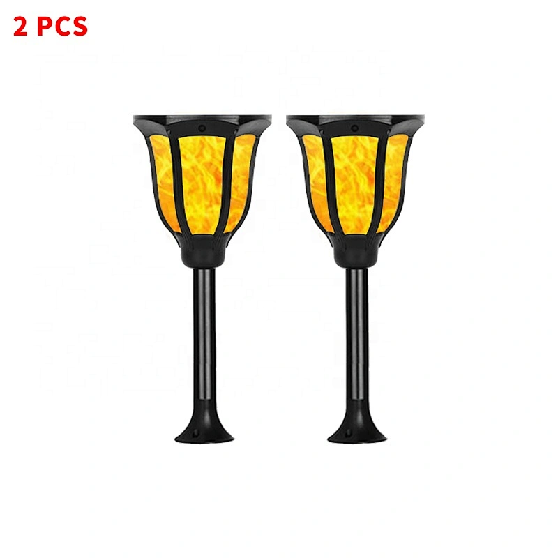 LED Lights Solar Powered Motion Sensor LED Street Light IP65 Protection Outdoor Wall Light, Solar Torch/Flame Lamp