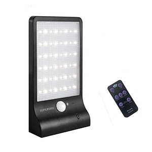 48 led Solar Light Color Adjustable Remote control motion sensor electric solar wall light for home garden use