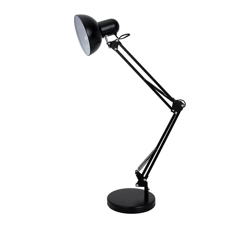 Flexible long swing arm led desk lamp metal adjustable folding reading modern table lamp