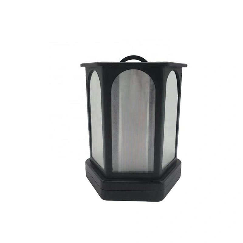 Hot selling 2019 new Solar Energy Special Effect Hexagonal Pavilion Flame Lamp