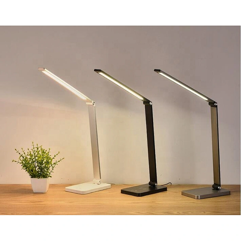 Led Modern Table Lamp Wireless Charger Foldable Mobile Phone Usb Charging For Phone Led Desk Lamp With Qi Wireless Charger