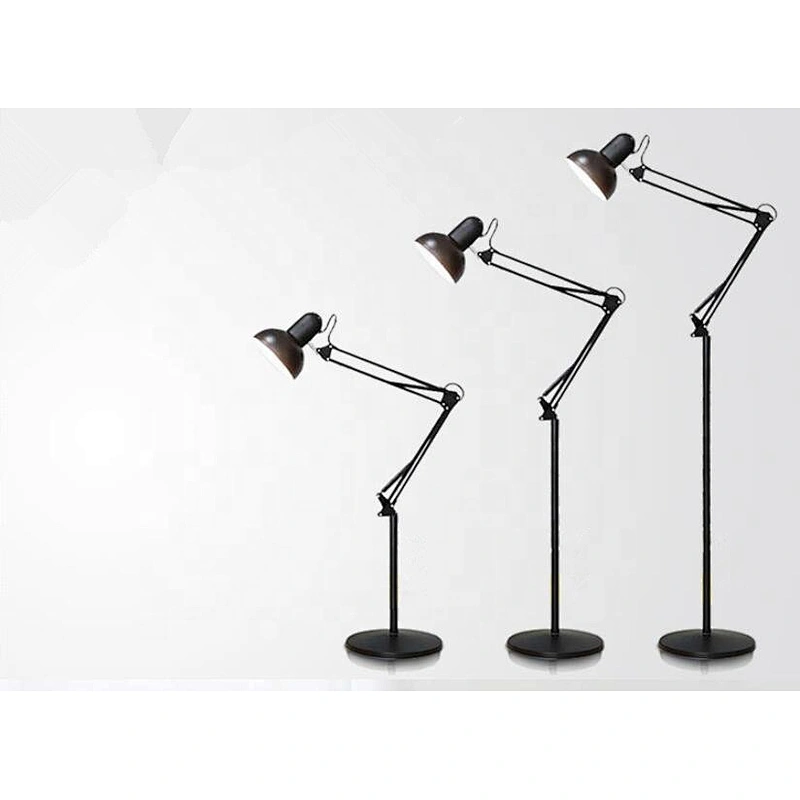 Wholesale iron modern led folding economic led floor lamp for reading room desk lamp