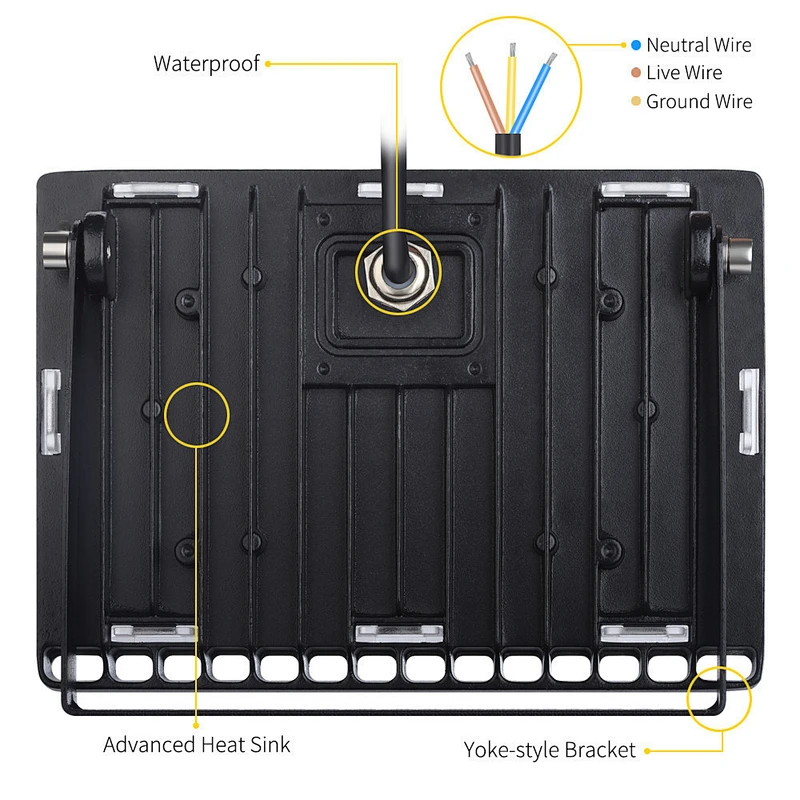 4PCS Ultrathin LED Flood Light 10W 20W 30W 50W 100W IP65 110V/220V LED Spotlight Refletor Outdoor Lighting Wall Lamp Floodlight