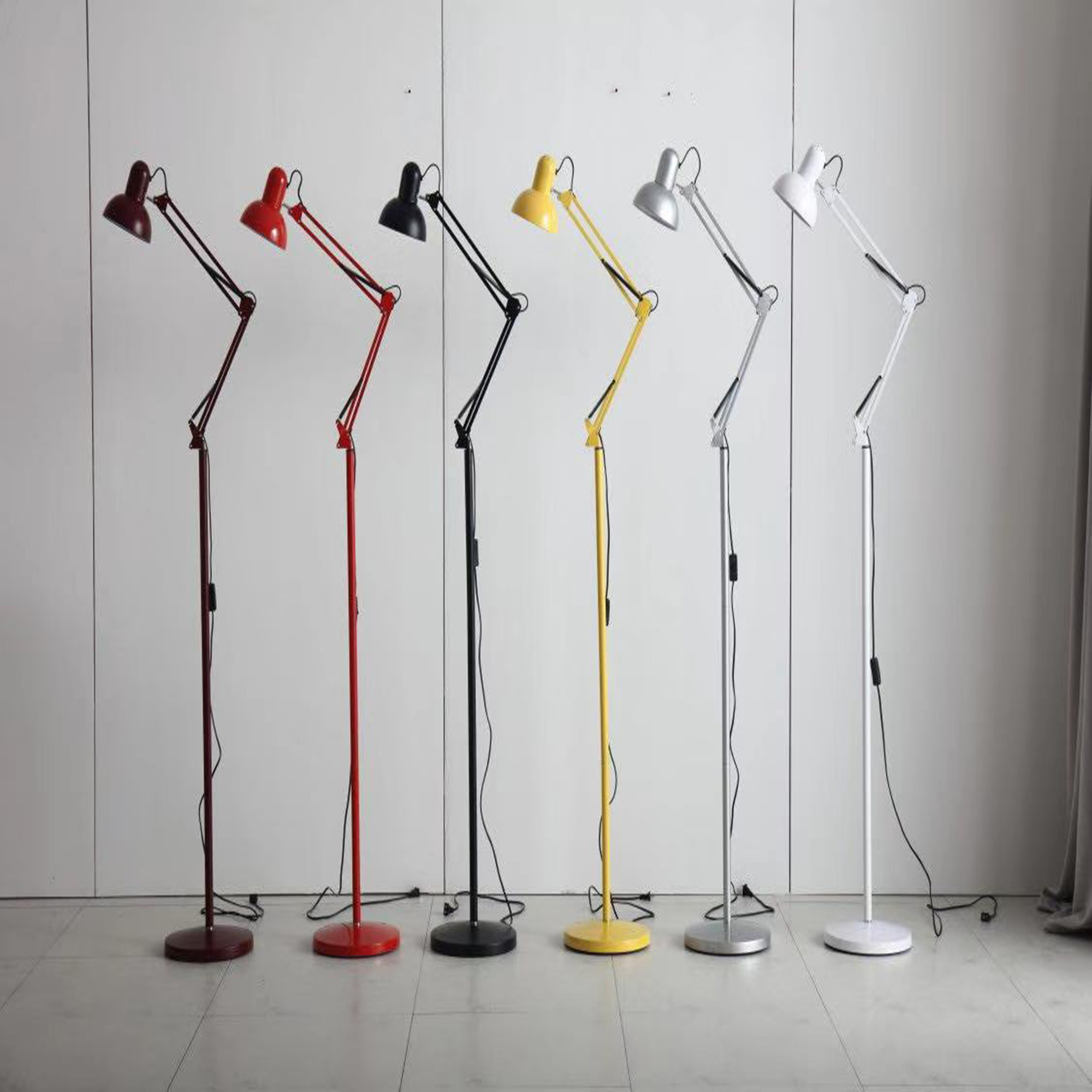 Modern Style Long Arm Foldable Working Table Lamp for Office American Wholesale Flexible Cute Metal Iron art long arm Desk Lamp