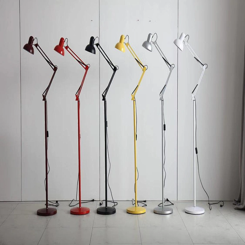 Modern Style Long Arm Foldable Working Table Lamp for Office American Wholesale Flexible Cute Metal Iron art long arm Desk Lamp