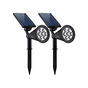 Home garden yard decoration solar led spotlight 7 color changing outdoor ground wall solar lamp solar garden light